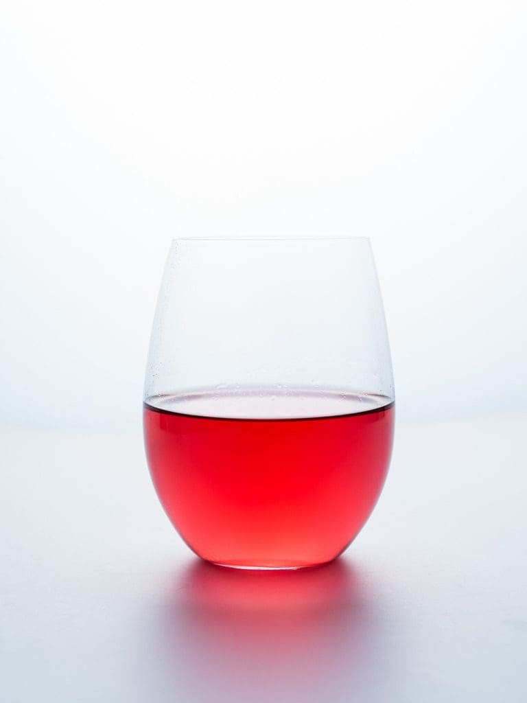 glass of red wine an example of food photography
