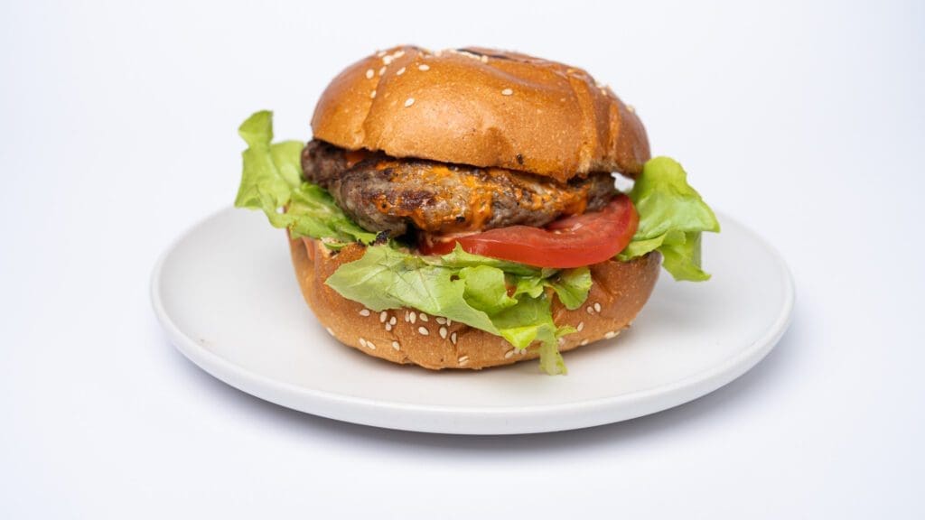 Veggie Burger photographed by Georgie Greene Photographer