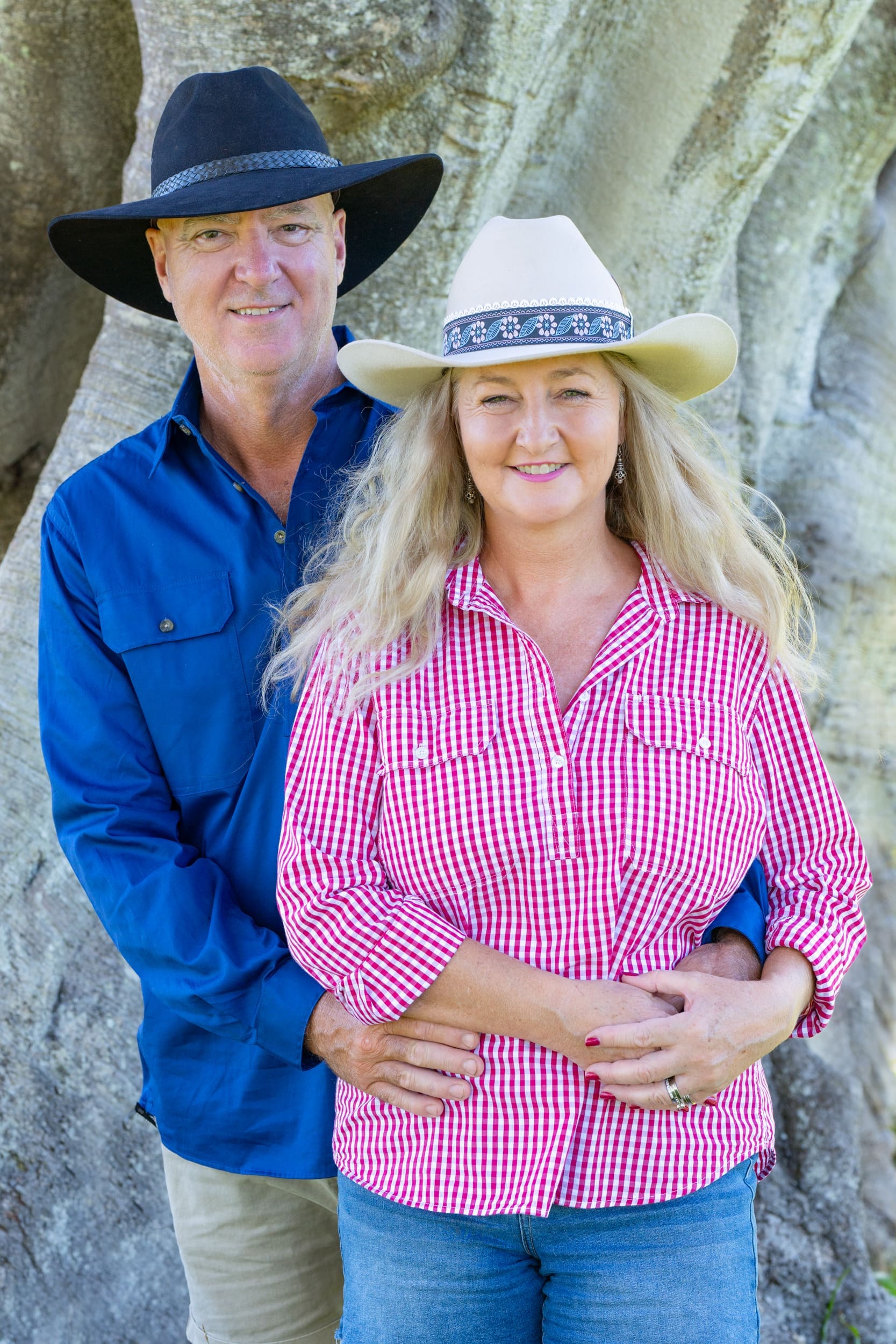 Ex: Craig and Nicole At Their Byron Bay Luxury Farm Stay Heartwood Farm NSW having Personal Branding Portraits taken