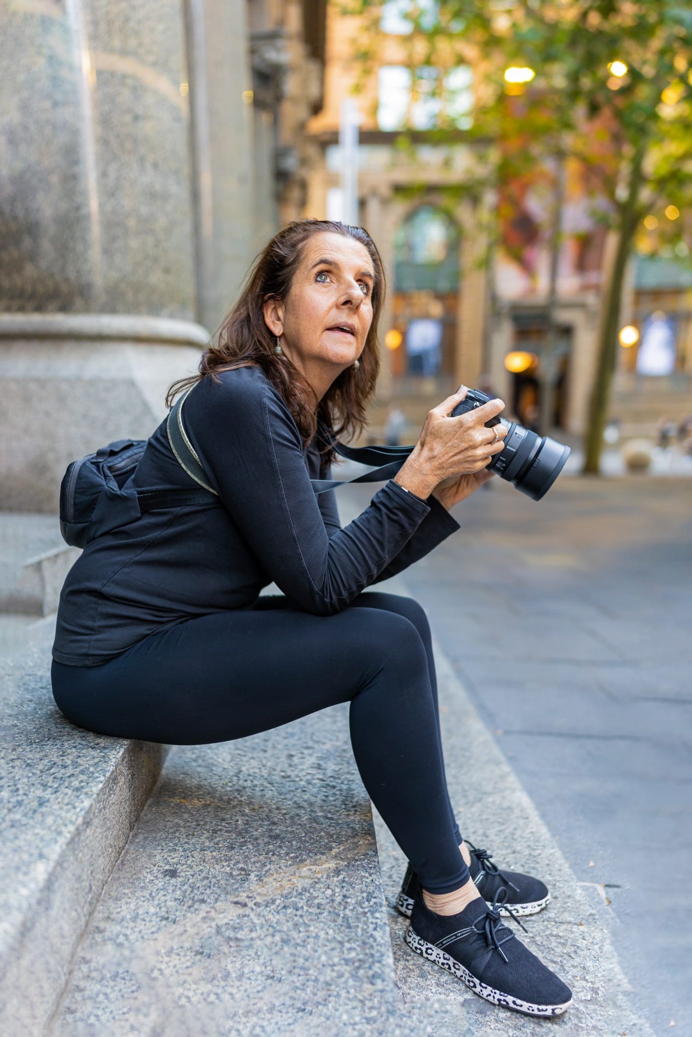 Georgie Greene Personal Branding photographer taking a photograph in a Sydney Street