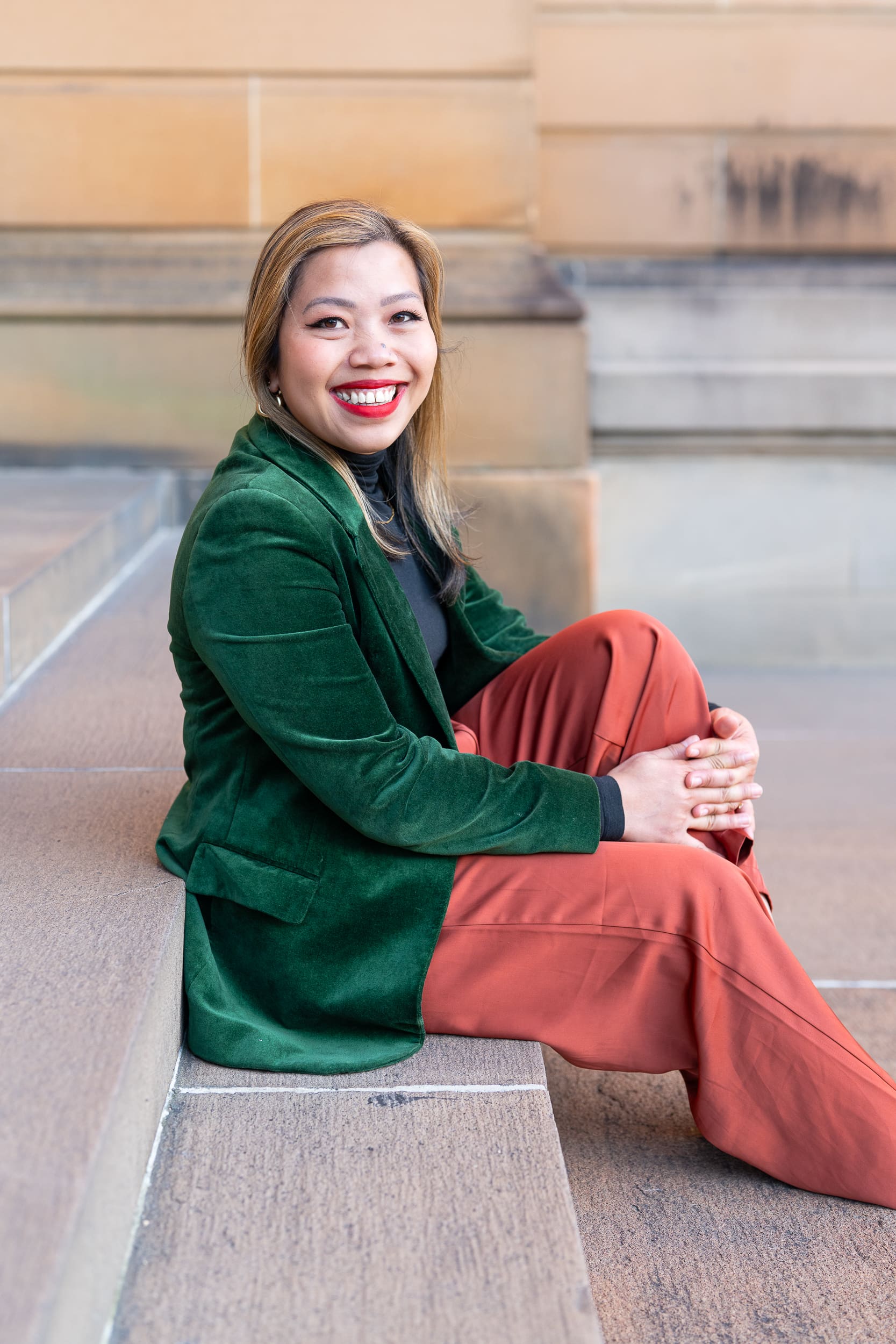 Indonesian business woman having her personal branding headshot taken by Sydney photographer Georgie Greene