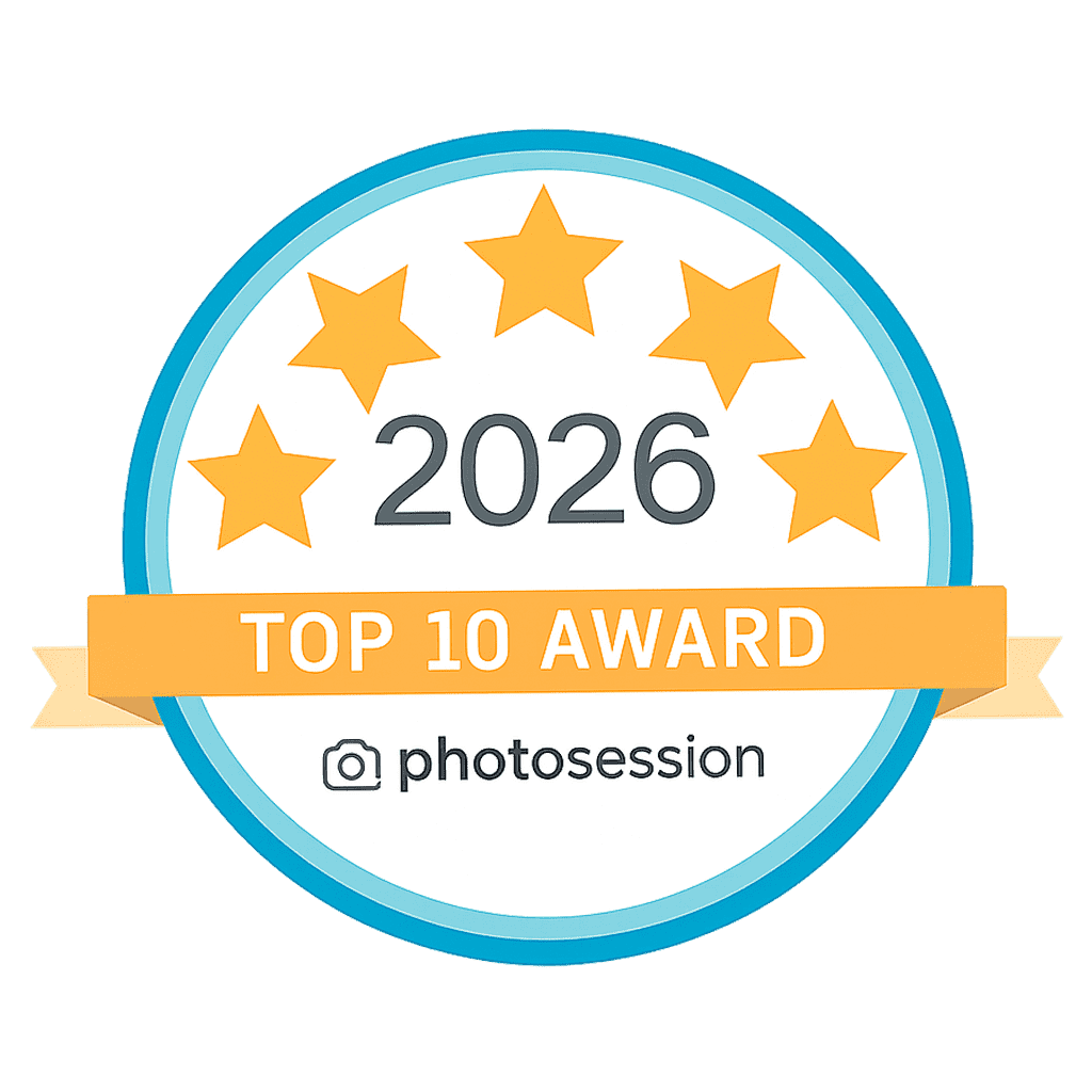 Photosession Award Badge 2026 Top 10 Award For Headshot Photographers in Sydney