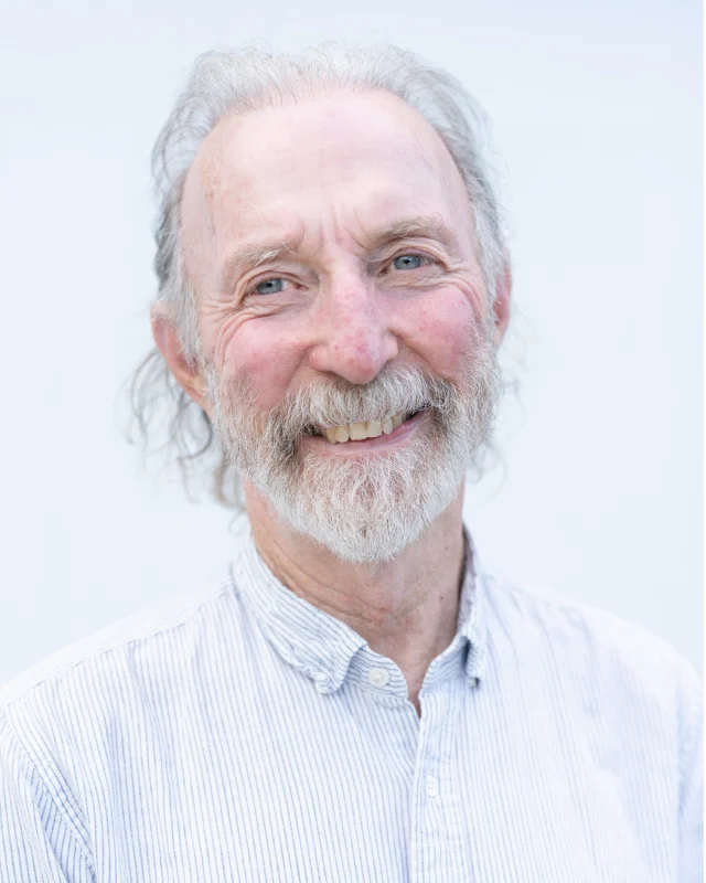 When photographing an older man, make it light.