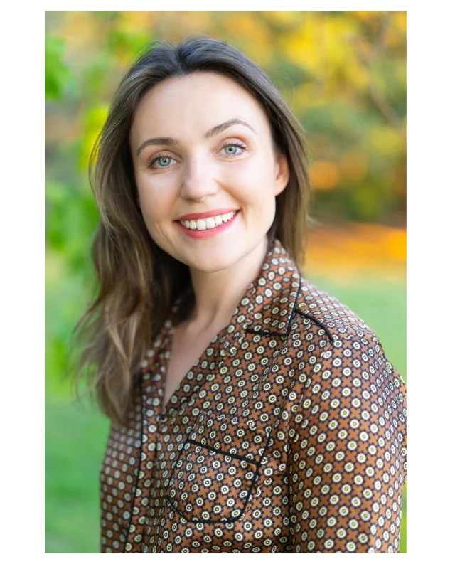 Natural Light headshot. The golden hour light made the background look very Autumnal when it’s actually spring.